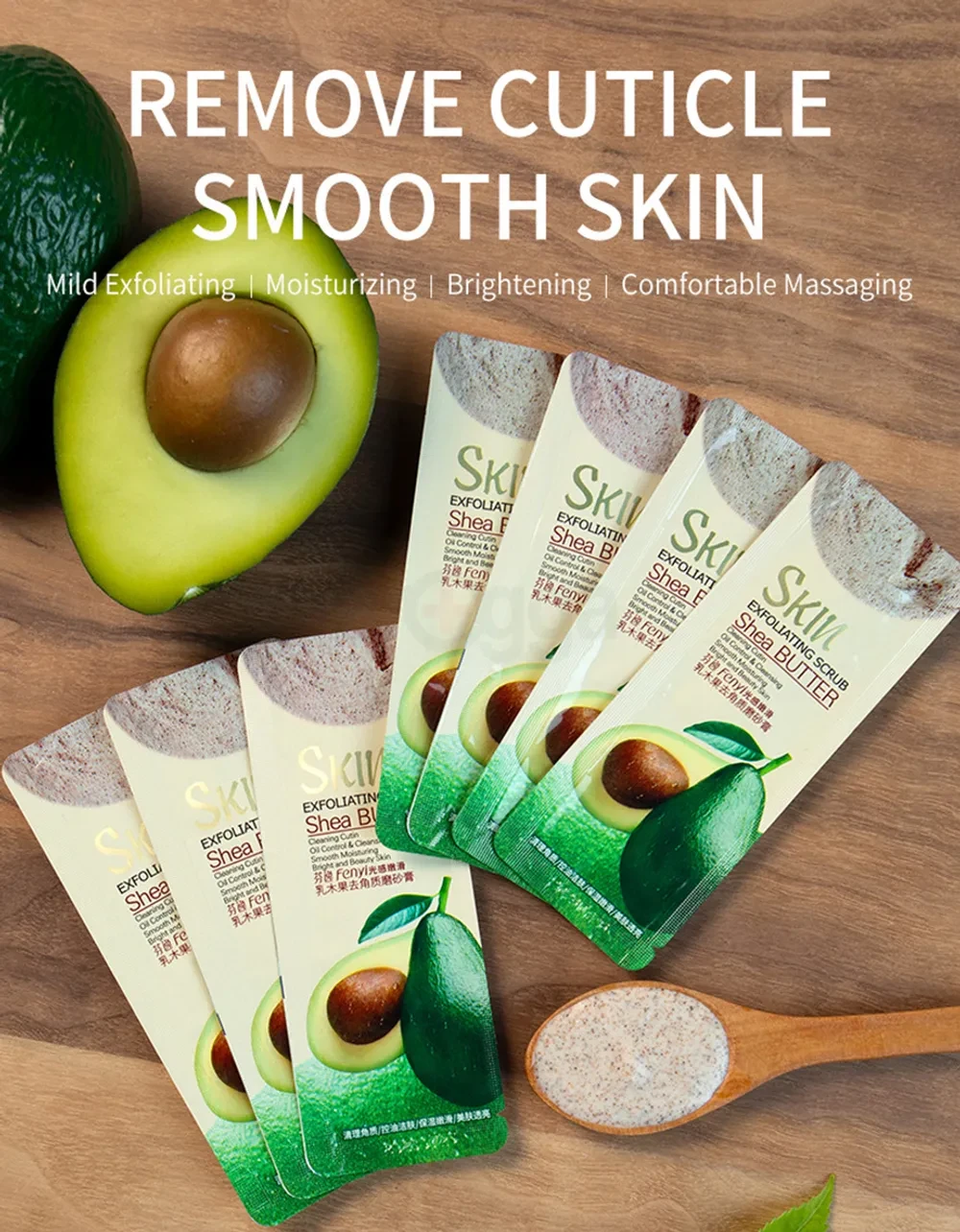 Fenyi Shea Butter Mini Exfoliating Scrub(10 pc)